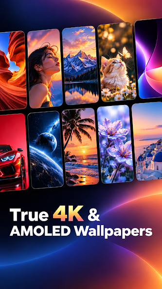4K Live Wallpapers app screen